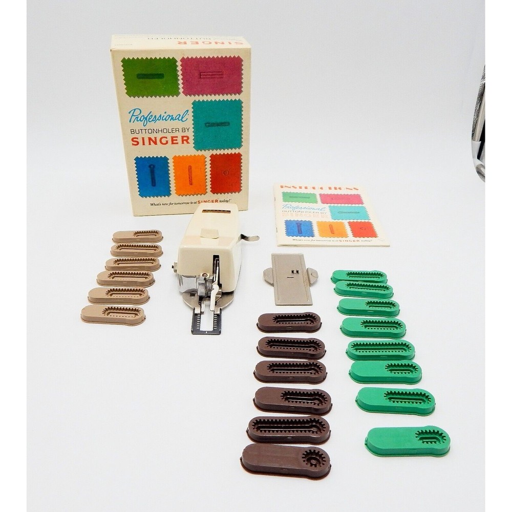 Singer Professional Buttonholer 102991 Original Box Slant Needle Zig Zag
